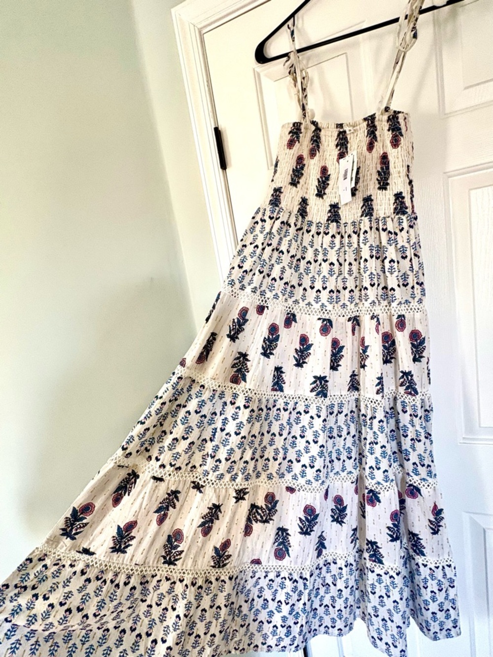 Block Print Maxi Dress